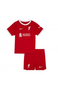 Liverpool Babyklær Hjemme Fotballdrakt til barn 2023-24 Korte ermer (+ Korte bukser)